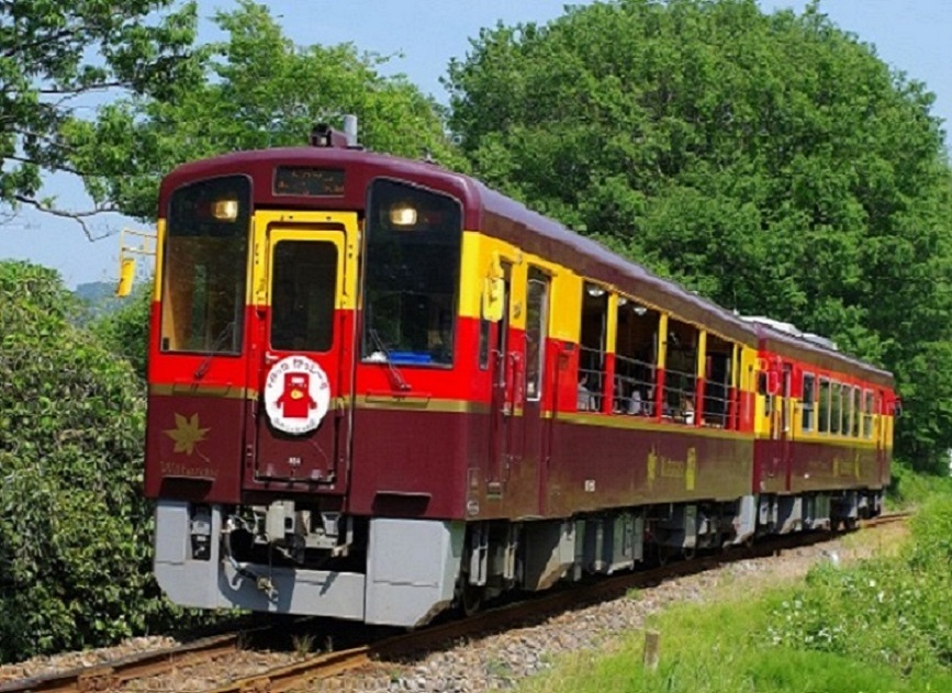 始発の桐生駅から渡良瀬川の渓谷に沿って遡り、銅山で栄えた栃木県の足尾に至る44.1キロの鉄道です。地元の足の役目を果たすとともに、渡良瀬川の渓谷を縫ってダイナミックな車窓を楽しめる路線として人気。